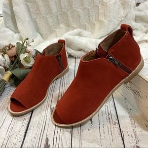 Kelsi dagger Anthropologie open toe suede sandals / booties NEW